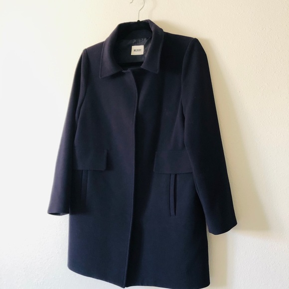 Coat jacket navy basic jackets outwear navyjacket - Picture 8 of 16